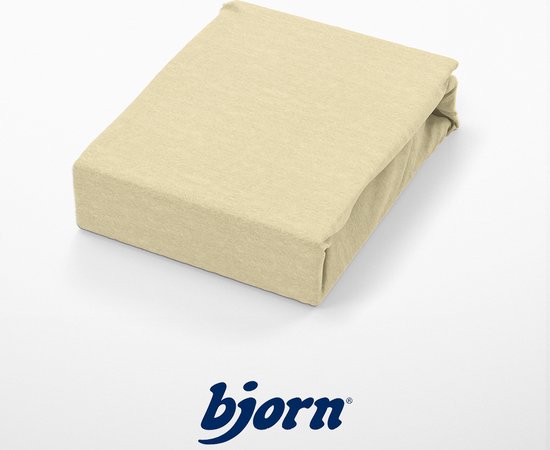 Bjorn Katto - Hoeslaken - Jersey - Tweepersoons - 180x200/200x220 - Goud