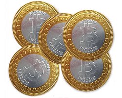Bitcoins Chocolade - 38 mm - 1 kg