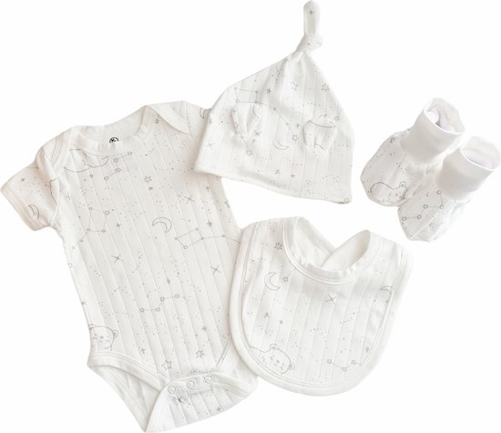 Baby kraamcadeau unisex - Luxe kraamcadeau – Direct klaar om te geven - baby geschenkset - kraamcadeau neutraal - babyshower cadeau voor jongen en meisje - gender neutraal babycadeau - 10 delige Baby Geschenkset - Gender reveal party cadeau