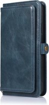 Apple iPhone X/10 - Etui Bookcase amovible 2 en 1 - Coque arrière - Magnétique - Porte-cartes - Portefeuille - Cuir - Apple iPhone X/10 - Blauw