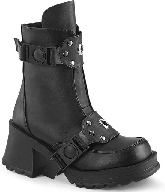 Demonia Enkellaars Shoes- BRATTY-56 US Zwart