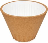 koffiemaker 13 x 9,5 cm kurk bruin 2-delig