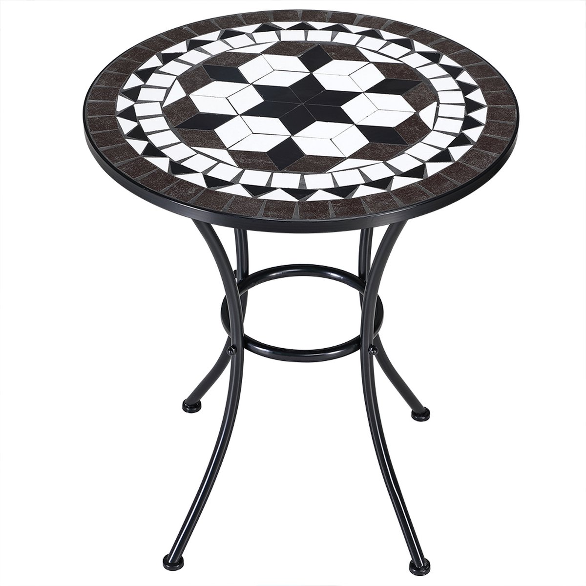 3-tlg Biergartenmöbel Bistroset Balkonset Klapptisch 2 Klappstühle 70x70cm MET 3-tlg Biergartenmöbel Bistroset Balkonset Klapptisch 2 Klappstühle 70x70cm MET