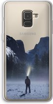 Case Company® - Samsung Galaxy A8 (2018) hoesje - Wanderlust - Soft Cover Telefoonhoesje - Bescherming aan alle Kanten en Schermrand