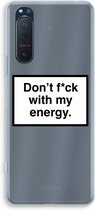 Case Company® - Sony Xperia 5 II hoesje - My energy - Soft Cover Telefoonhoesje - Bescherming aan alle Kanten en Schermrand