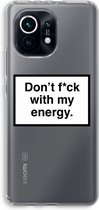 Case Company® - Xiaomi Mi 11 hoesje - My energy - Soft Cover Telefoonhoesje - Bescherming aan alle Kanten en Schermrand