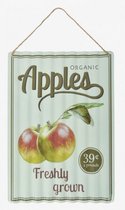 wandbord Appels 1,3 x 28 x 40 cm staal wit