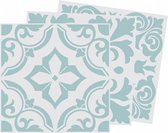muursticker Santa Rosa 15 cm PVC groen/wit 24 stuks