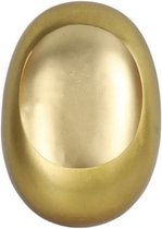 waxinelichthouder Eggy 17 x 23 cm staal goud
