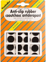 anti-slip rubbers zelfklevend 18 mm zwart 16 stuks