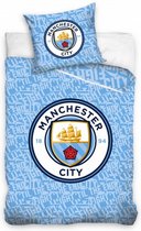dekbedovertrek Manchester City 140 x 200 cm lichtblauw