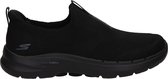 Skechers Go Walk 6 heren instapper - Zwart zwart - Maat 48