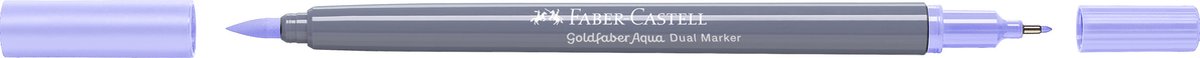 Faber-Castell - Duo aquarel marker - Goldfaber - licht lavendel 196 - brush / 0,6mm - FC-164696