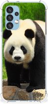 TPU Siliconen Hoesje Geschikt voor Samsung Galaxy A13 (4G) GSM Hoesje met doorzichtige rand Panda