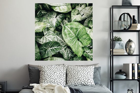 Stickers muraux - Feuilles - Plantes - Nature - 120x120 cm - Feuille adhésive XXL