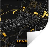 Stickers Stickers muraux - Lommel - Plan de la ville - Or - Carte - Carte - 50x50 cm - Feuille adhésive
