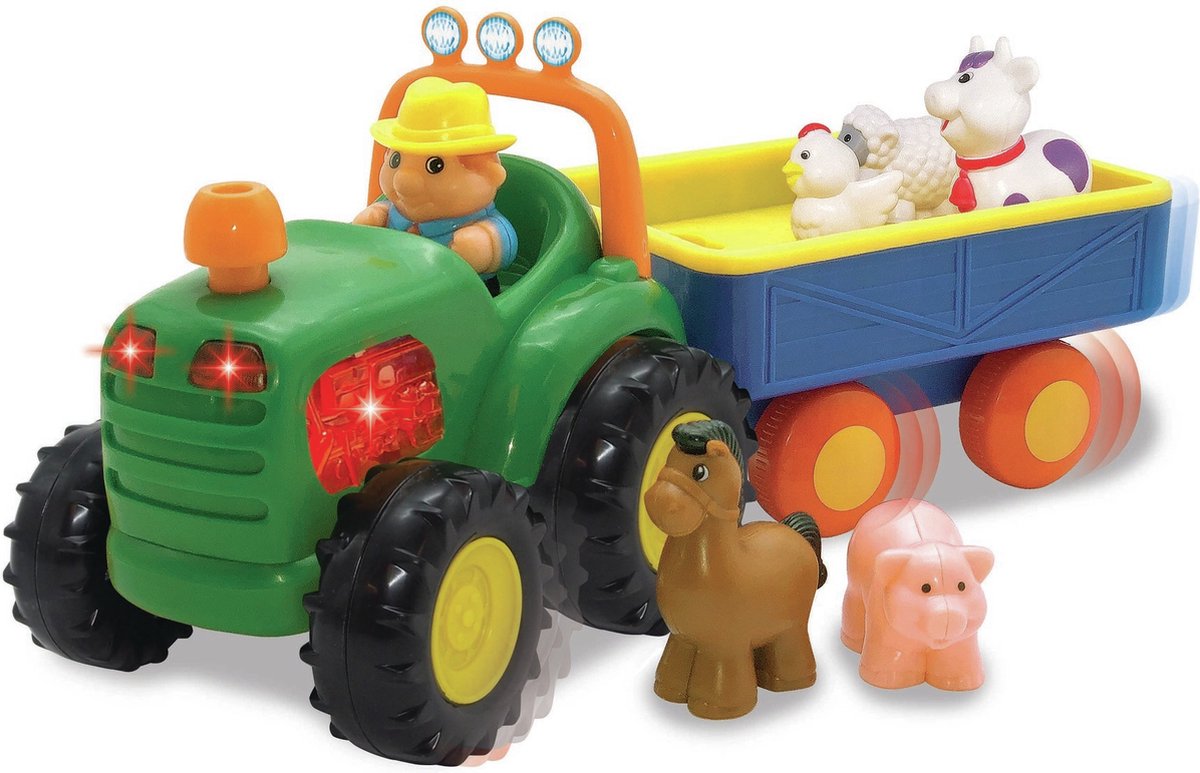 regenval hebben zich vergist Pijl Happy Baby - Farm Tractor with trailer (502038) | bol.com