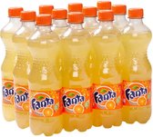 Frisdrank fanta orange pet 500ml - 12 stuks