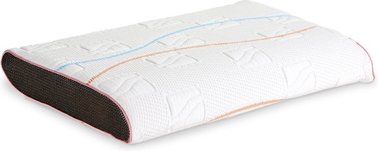 Pillow You Roze | Hoofdkussen | Ergonomisch | Geschikt voor rugslapers en zijslapers | Wasbare tijk op 60 graden | Ventilerend | Anti allergeen | Traagschuim |