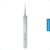 BeautyTools Punt Pincet - Pincet met Lange Punt Voor Splinters en Hobby  -Tweezers (11 cm) - Inox (PT-0959)