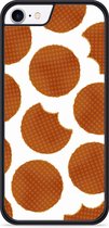iPhone 8 Hardcase hoesje Stroopwafels - Designed by Cazy