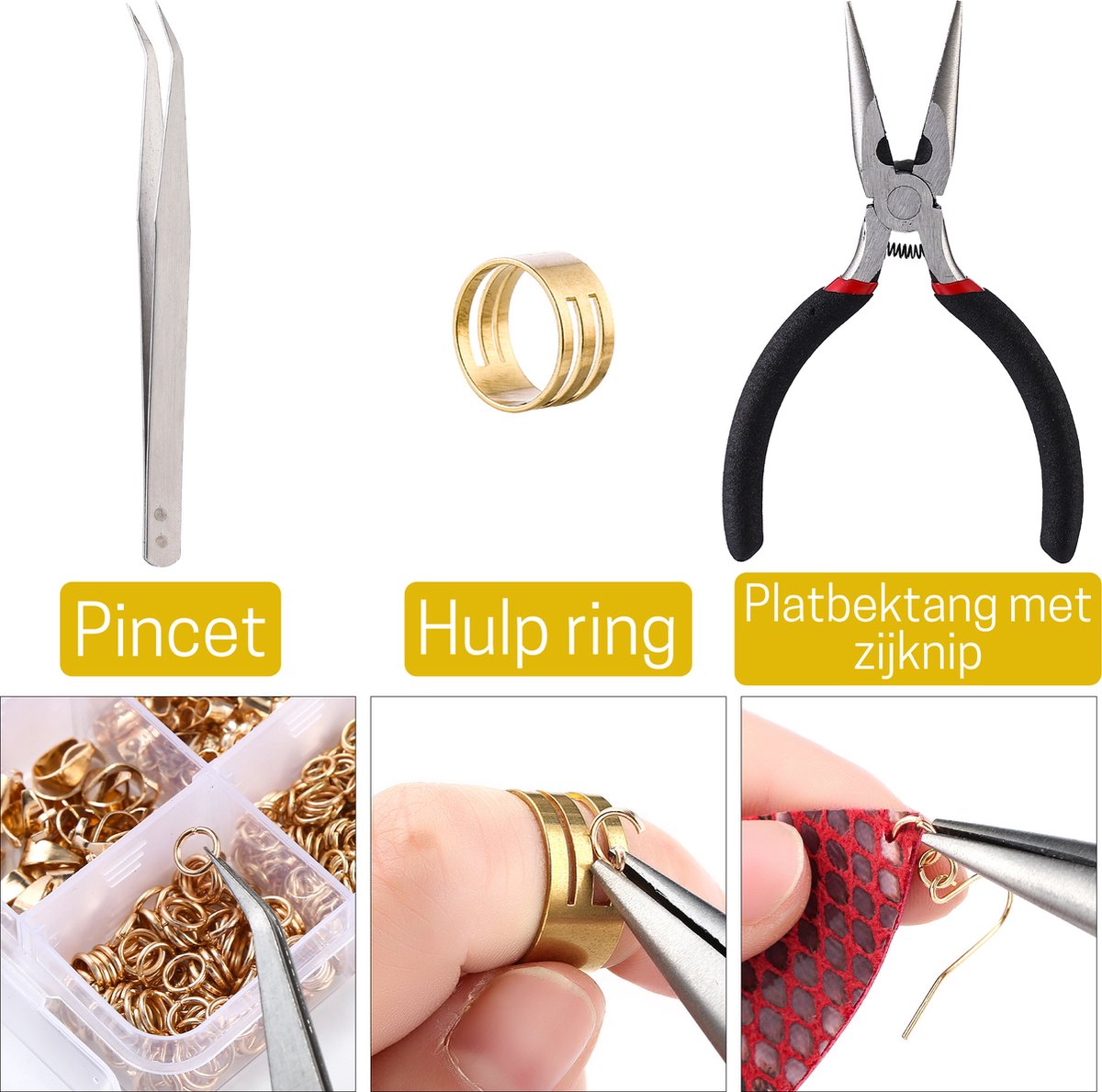 Behave Sieraden Maken Set - Sieraden Onderdelen - Repareren - DIY - Goudkleur — afbeelding 2
