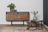 Dressoir Owen 150x40x80 cm mangohout en metaal