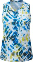 Ronhill Life Peace Tank Dames - sportshirts - wit/blauw - maat S