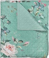 Pip Studio Tokyo Bouquet green quilt - 150x200 cm