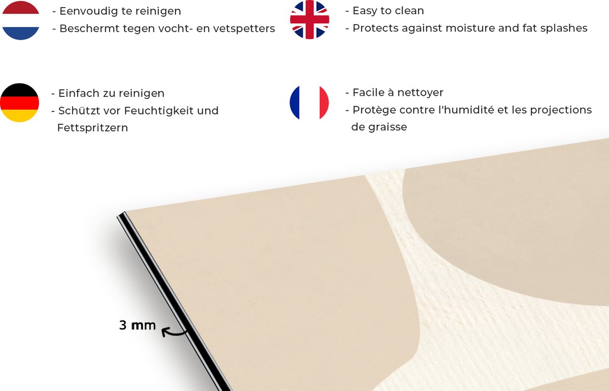 KitchenYeah Spatscherm 90x45 cm - Beste mama ooit - Aluminium thumbnail 2