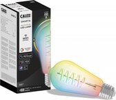 Bol.com Calex Slimme Lamp - Wifi LED Filament Verlichting - Smart Lichtbron Helder - E27 Rustiek - RGB en Warm Wit Licht aanbieding