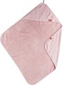 BamBam Organisch katoenen Handdoek met capuchon - Roze - Baby cadeau