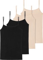 Schiesser Dames spaghettitop 4 pack 95/5 organic cotton