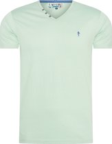 Mezaguz Heren T-Shirt Teessential Pastel Green Maat M