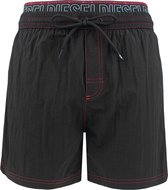 Diesel dolphin double waistband logo zwemshort zwart - M