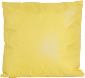 1x Bank/sier kussens voor binnen en buiten in de kleur geel 45 x 45 cm - Tuin/huis kussens