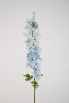 Kunstbloem Delphinium - topkwaliteit decoratie - Blauw - zijden tak - 89 cm hoog