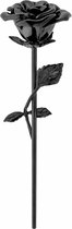 Mini urn bloem roos zwart
