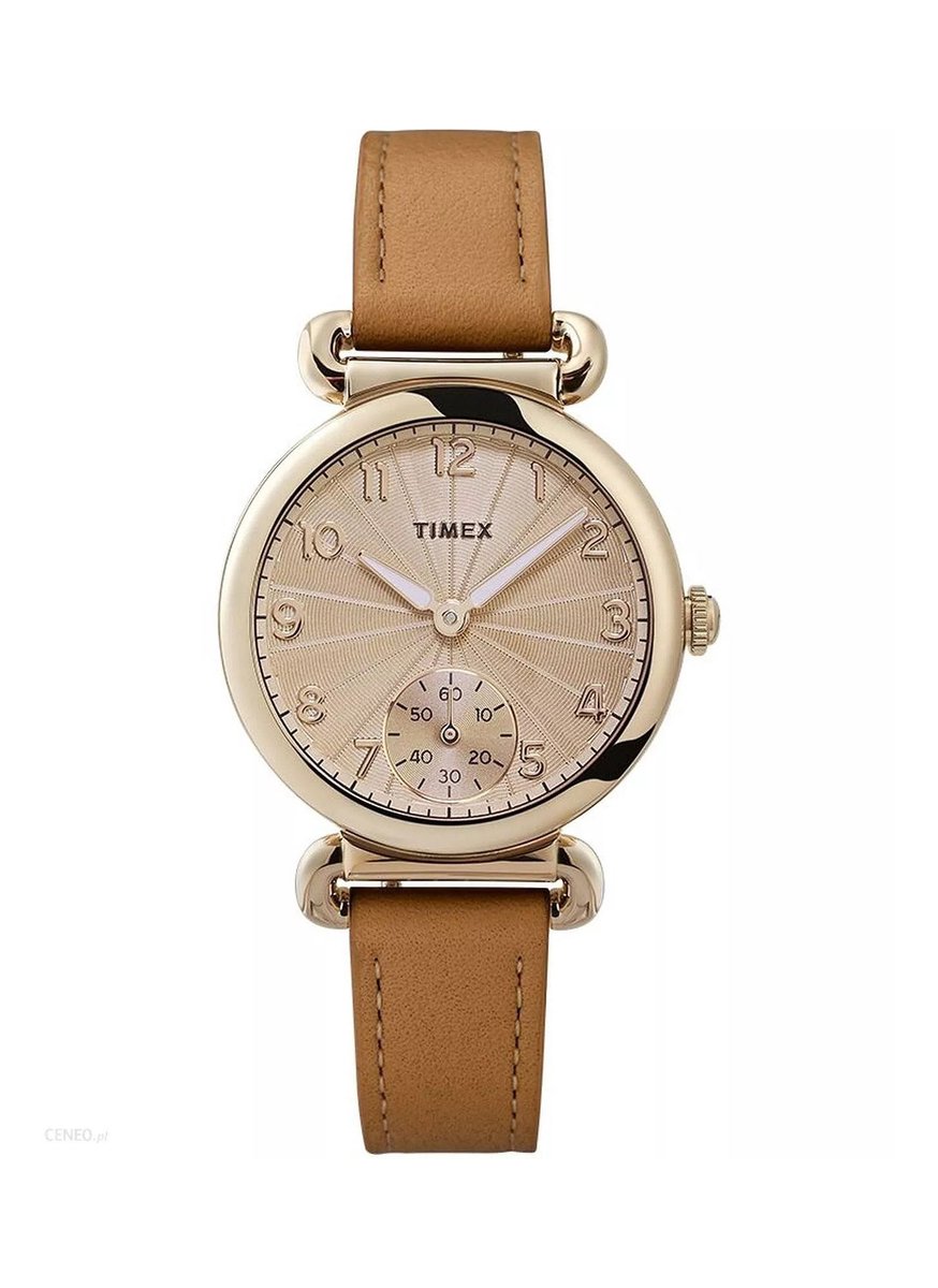 Timex Model 23 TW2T88000 Horloge - Leer - Bruin - Ø 32 mm