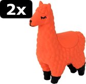 2x LATEX LAMA ORANJE 14CM