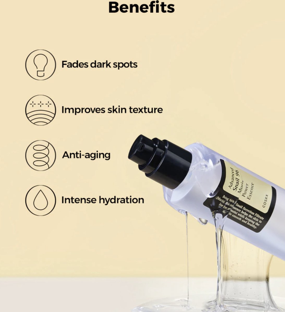 COSRX Advanced Snail 96 Mucin Power Essence - Korean Skincare — cadeau in Verzorging - foto 4