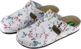 Comfort platte klomp White Flower - MedicalID - Maat 39