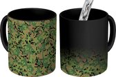 Magische Mok - Foto op Warmte Mokken - Koffiemok - Camouflage - Patronen - Bos - Magic Mok - Beker - 350 ML - Theemok