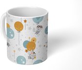 Mok - Meisjes - Design - Dieren - Ballon - Mokken - 350 ML - Beker - Uitdeelcadeautjes