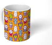 Mok - Koffiemok - Design - Kinderen - Monsters - Halloween - Mokken - 350 ML - Beker - Koffiemokken - Theemok