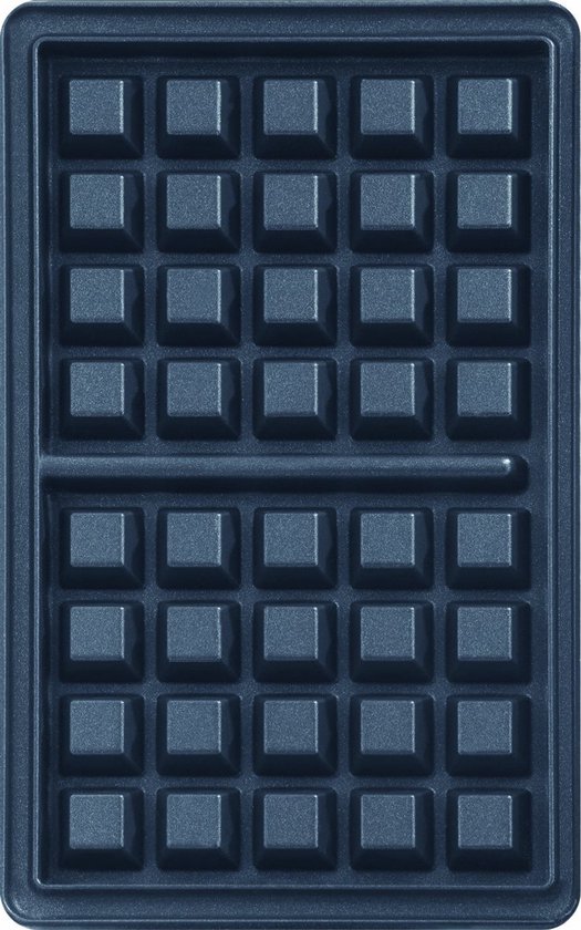 Wafelplaat met vierkante vakjes voor het Tefal snackapparaat.