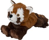 Pluche rode panda knuffel van 25cm - Kinderen speelgoed - Dieren knuffels cadeau