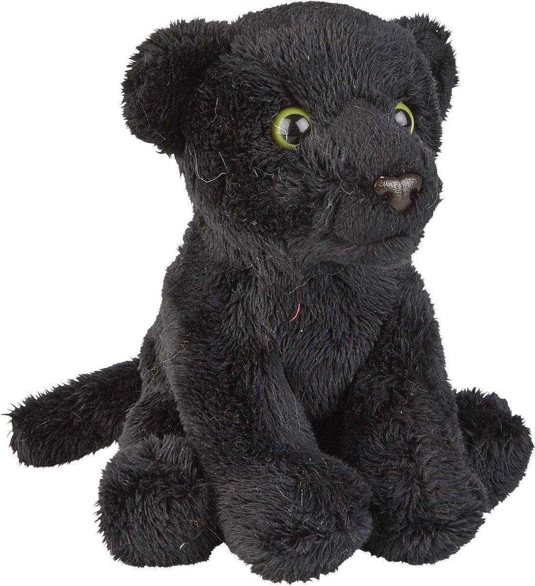 Ravensden Pluche knuffel dier zwarte panter - 15 cm - Speelgoed panters knuffelbeesten