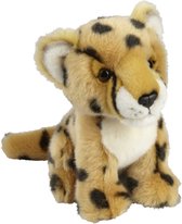 Pluche knuffel dieren Cheetah/Jachtluipaard 18 cm - Speelgoed knuffelbeesten