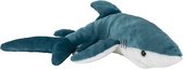 Pluche Blauwe Haai knuffel van 40 cm - Dieren speelgoed knuffels cadeau - Haaien Knuffeldieren/beesten